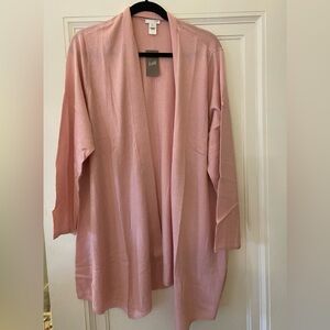 J Jill nwt and in package never worn- pink sweater jacket